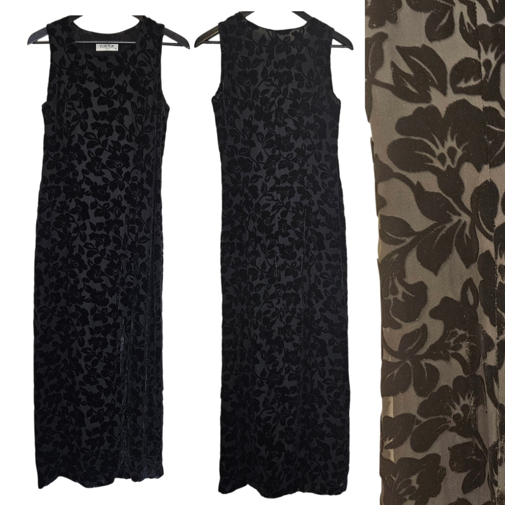 Votre Nom Black Floral Maxi Dress